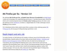 Tablet Screenshot of firefox-anleitung.net